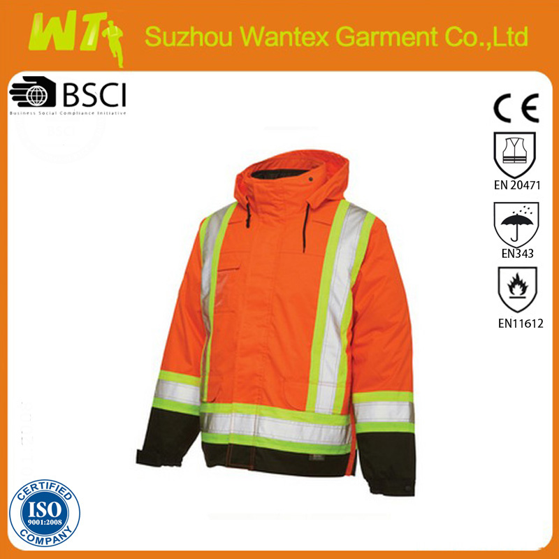 Work King Safety Hi vis lined jacket