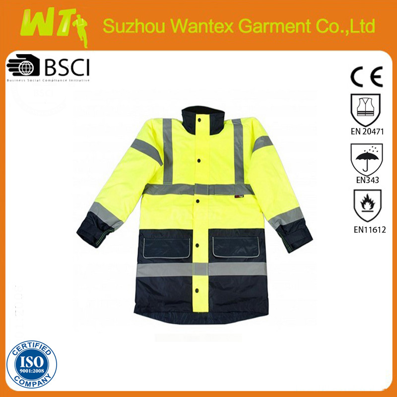 Hi-vis Jacket - Yellow & Navy