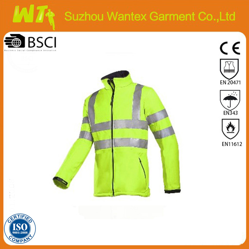 High Vis Yellow Softshell Jacket