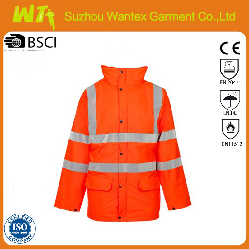 hi vis breathable reflective reversible safety jacket