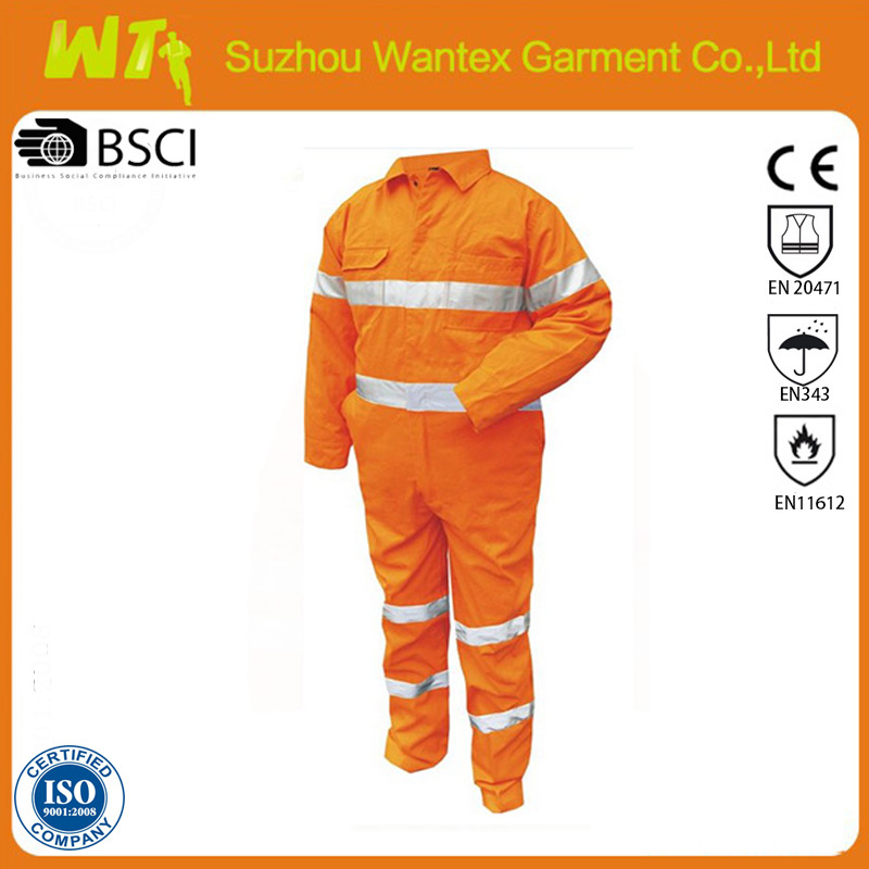 Hi Vis Safety Reflective Flame Retardant Cotton Overalls