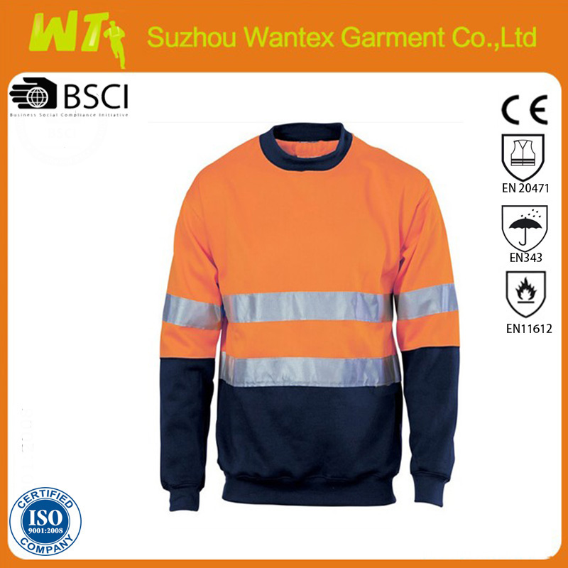 High visibility Anti-UV safety outdoor 100% polyester safety t-shirt