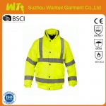 100% polyester Hi Vis Storm Bomber Jacket
