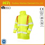 Hi Vis Class 3 Jacket Anorak Yellow/Orange Braces