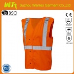 Hi vis reflective Heavy duty surveyor's safety vest waist