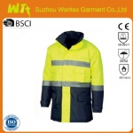 HiVis D/N two tone parka with reflective tape