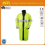 Hi Vis Reflective Reversible Long Rain Jacket