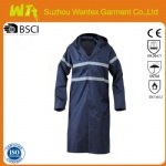Hi Vis Reversible Rain Coat- NAVY