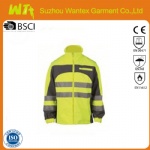 YELLOW GREY HIGH VISIBILITY SOFTSHELL JACKET EN471 CLASS 2