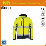 Hi Vis Full Zip D/N Softshell Jacket with Generic R/Tape