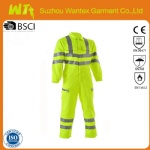 High Vis Reflectiv Safety Yellow Overalls
