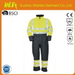 High Vis Safety Yellow Thermal Overalls