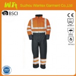 High Vis Orange Thermal Overalls