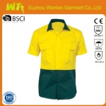 High visibility Anti-UV safety outdoor 100% polyester safety t-shirt