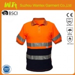 100% polyester safety t-shirt