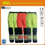 EN 20471 GO/RT 3279 Work trousers Polycotton high viz knee patch work pants