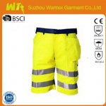 Hi Vis Yellow Shorts work pants