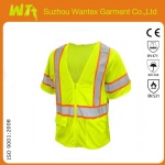 Hi Vis ASNI Class 3 Breathable Zip Mesh Saftey Vest