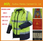 EN471 /EN531/ EN1149 Flame retardant Anti-static Men's reflective Hi vis safety workwear