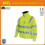 newly style 3M sublimation gear 100% POLYESTER EN471 HI-VIZ YELLOW JACKETS