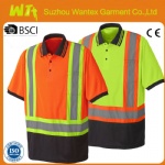 Summer High visibility Anti-UV cooling mesh work reflective safety shirt
